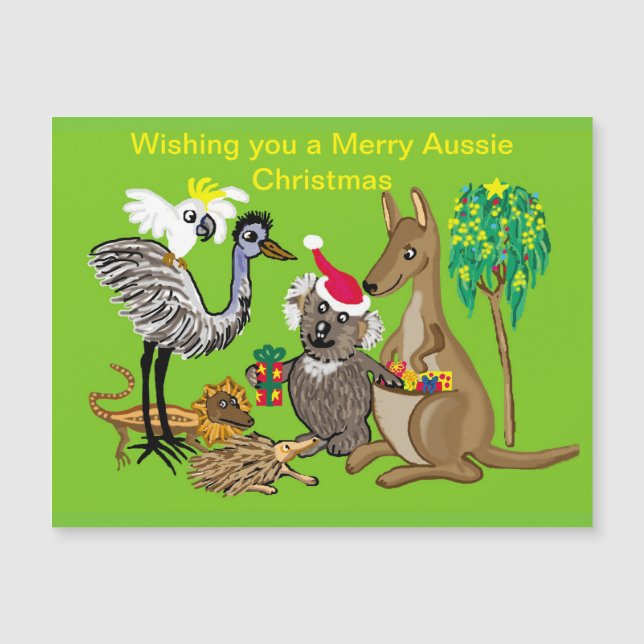 Père Noël koala donne des cadeaux de Noël australi (Devant)