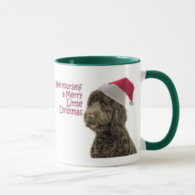 Père Noël Labradoodle Mug (Droite)