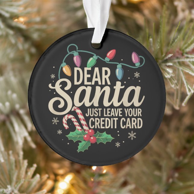 Père Noël Laissez Simplement Votre Carte De Crédit (Arbre)