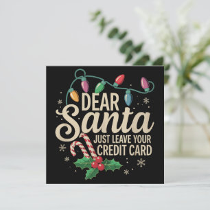 Père Noël laissez simplement votre carte de crédit