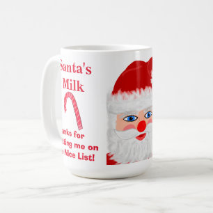 Père Noël Lait Nice Liste Keepsaké Mug