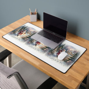 Père Noël Lantern Walk Winter Cottage Scène