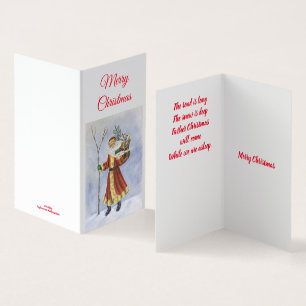 Père Noël, Marcher dans l'art acrylique de la neig