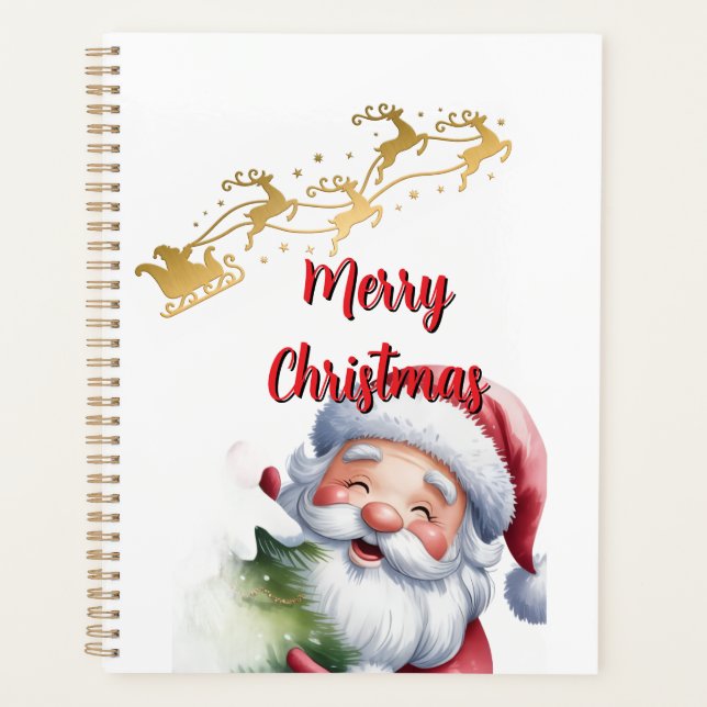 Père Noël mignon drôle & typographie (Devant)