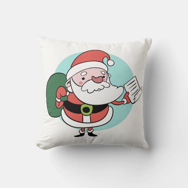 Père Noël & Mme Claus lancent des oreillers (Recto)