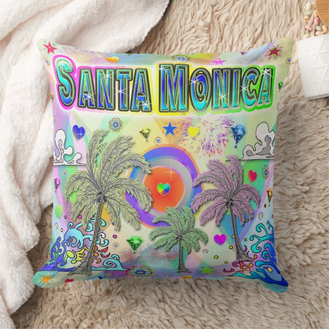 Père Noël Monica Deep Dream Coussin (Couverture)