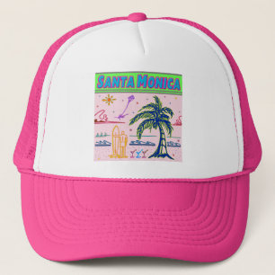 "Père Noël Monica" Surfer Beach Casquette