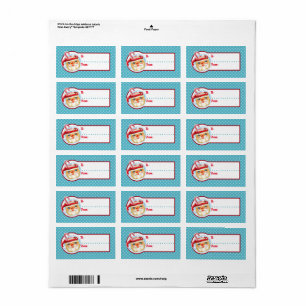 Père Noël Mug Étiquettes cadeaux de Noël - A + De