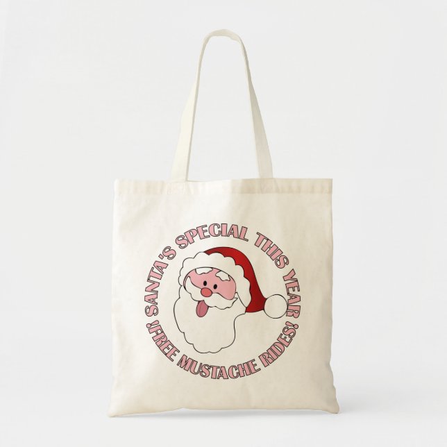 Père Noël Mustache Rides sac - choisir le style (Devant)