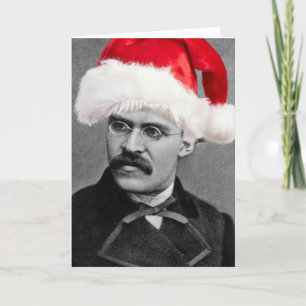 Père Noël Nietzsche drôle de carte de Noël athée