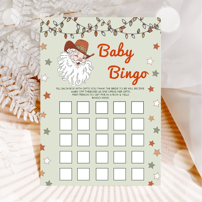 Père Noël Noël Anniversaire Fête Bingo Carte de je (Créateur téléchargé)