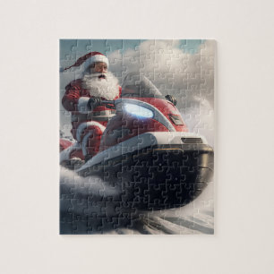 PÈRE NOËL NOËL SNOWMOBILE JIGSAW PUZZLE