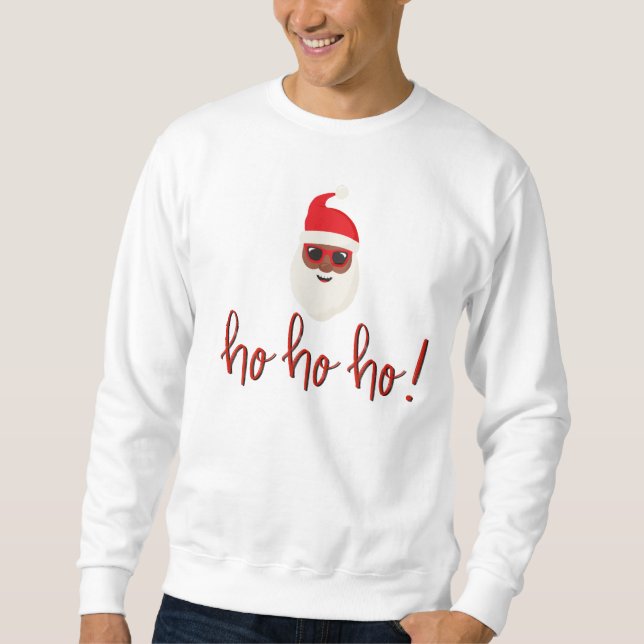 Père Noël noir | Ho Ho Ho Sweatshirt (Devant)