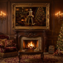 Père Noël noir Victorian Gallery Wrap
