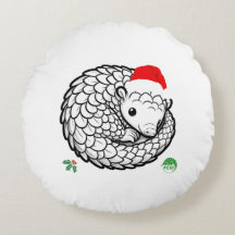 Père Noël Pangolin Coussin