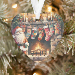 Père Noël par foyer Noël Stockage