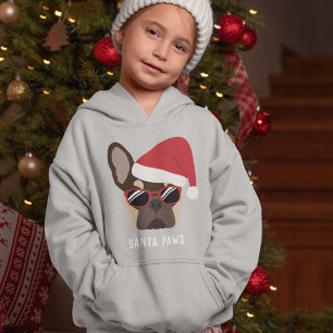Père Noël Paws, Chien de Noël Brown et Tan French
