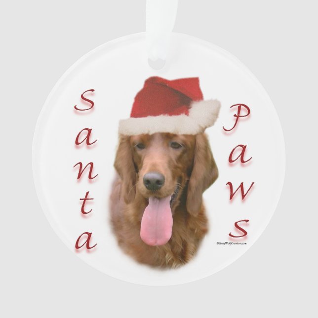 Père Noël Paws, Setter irlandais (devant)