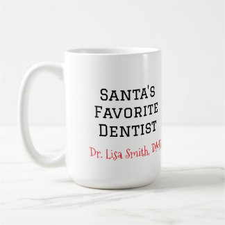 Père Noël personnalisée Favoris Dentist Mug