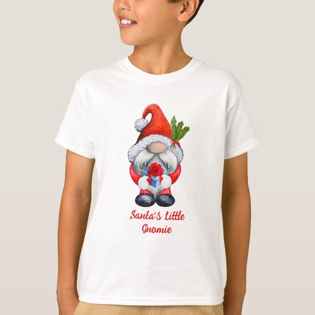 Père Noël Petit Gnomie Red Boy Gnome T-shirt (Devant)