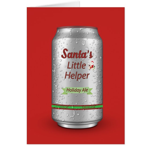 Père Noël Petit Helper Bière Can (Devant)
