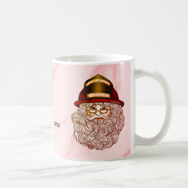 Père Noël Pompiers tasses (Droite)