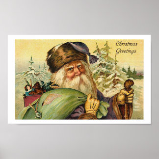 Père Noël - Poster d'Art Vintage