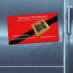 Père Noël professionnel Cartes de visite magnétiqu