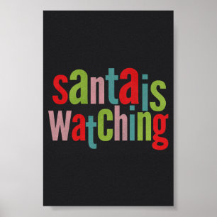 Père Noël regarde le tableau de bord coloré