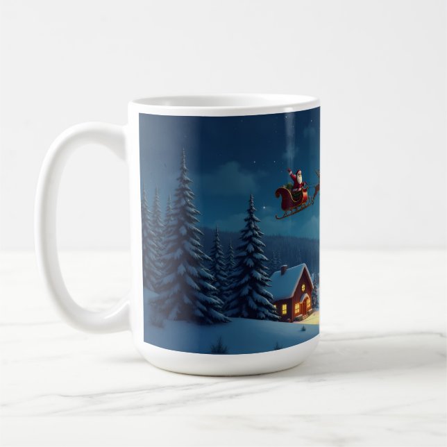 Père Noël Reindeer Moon Mug (Gauche)