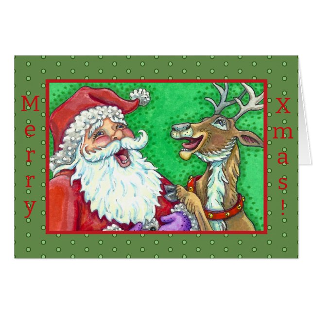 PÈRE NOËL RIANT & RÉBUS DE RENNES À TOC TOC Vers (Devant Horizontal)