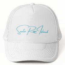Père Noël Rosa Island Casquette Aqua Logo