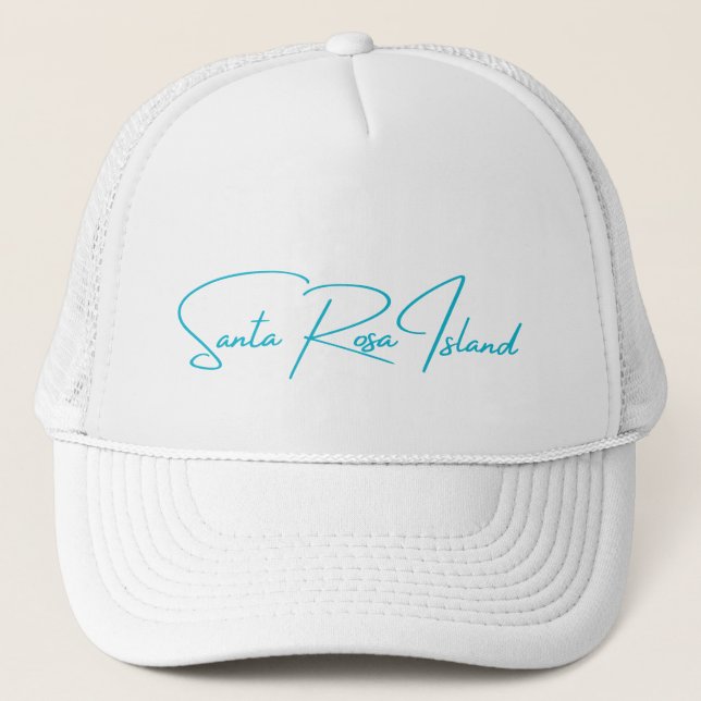 Père Noël Rosa Island Casquette Aqua Logo (Devant)