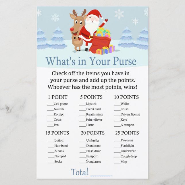 Père Noël, Rudolph Qu'y a-t-il dans votre jeu de b (Devant)