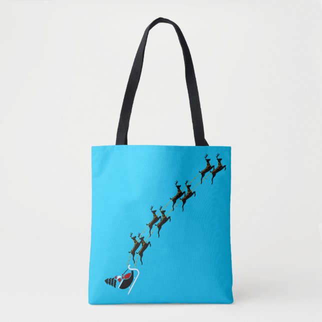Père Noël Sac fourre-tout Turquoise (Devant)