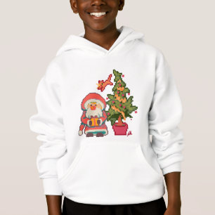 Père Noël,, sapin de Noël, chat Pixelart, Pixel Ar