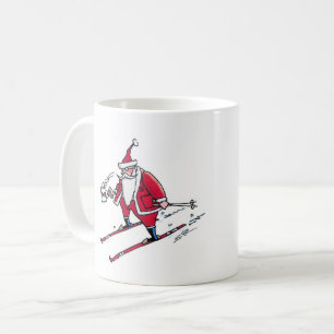 Père Noël Skiing mug