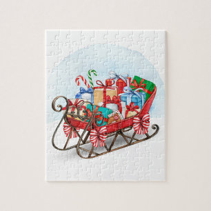 Père Noël Sleigh Jigsaw Puzzle