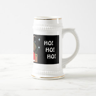 PÈRE NOËL SLEIGH & REINDEER CHRISTMAS STEIN MUG