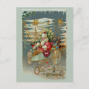 Père Noël & son incroyable machine volante Carte p