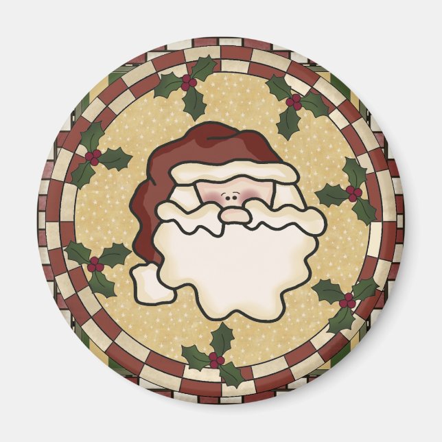 Père Noël St. Nick Christmas Magnet (Devant)