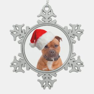 Père Noël Staffie Noël Ornement