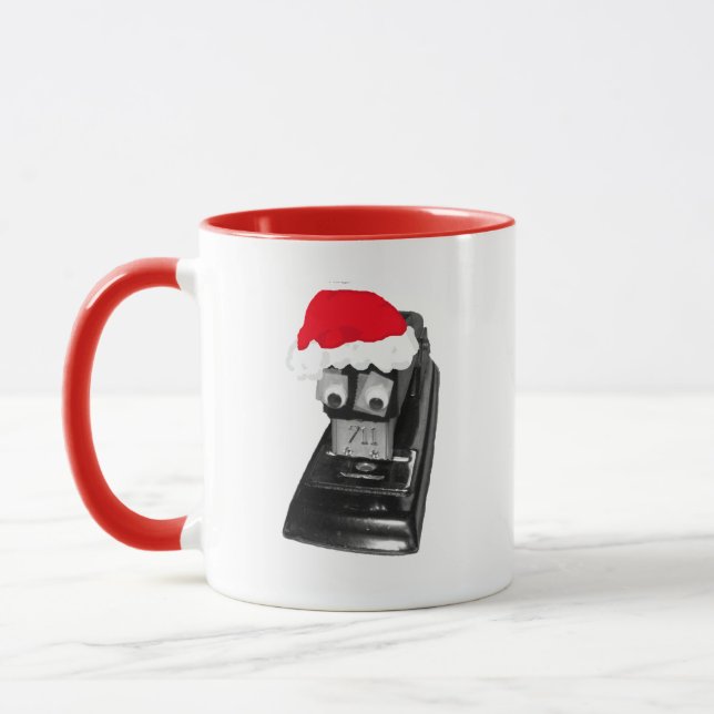 Père Noël Stapler Café Mug (Gauche)