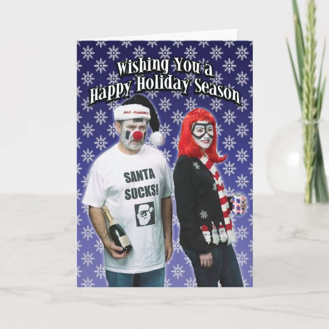 Père Noël suce la carte de Noël (Devant)