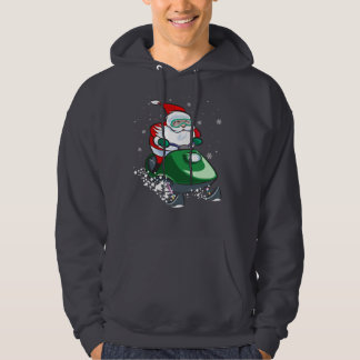 Père Noël sur un sweat - shirt à capuche de Noël