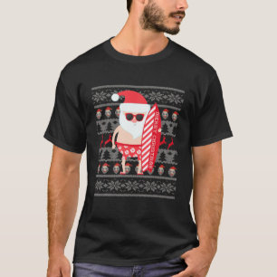 Père Noël Surfing Hawaiian laide Sweat Part Noël