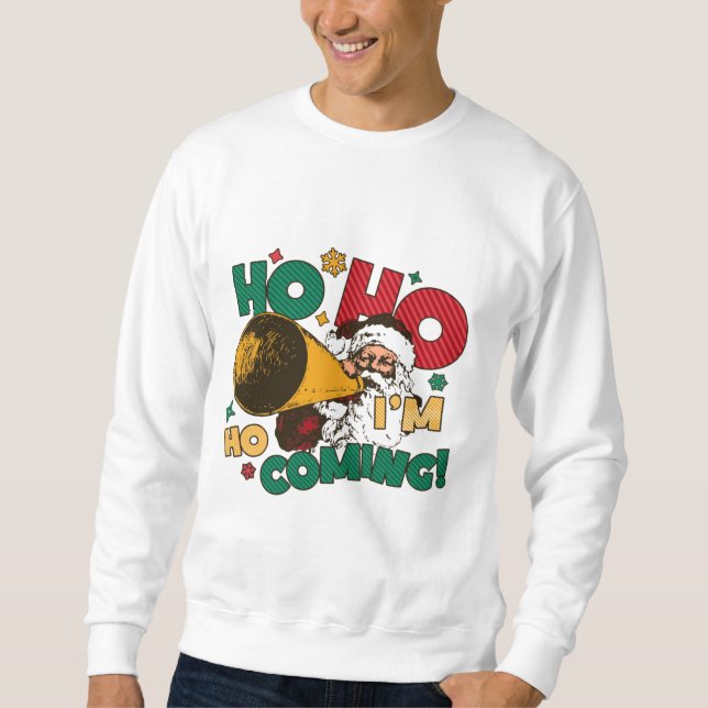 Père Noël Sweatshirt de vacances - Noël Unisex (Devant)