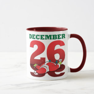 Père Noël tasse ivre du "26 décembre"