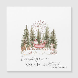 Père Noël,Traîneau,Forêt Cadeaux de Noël