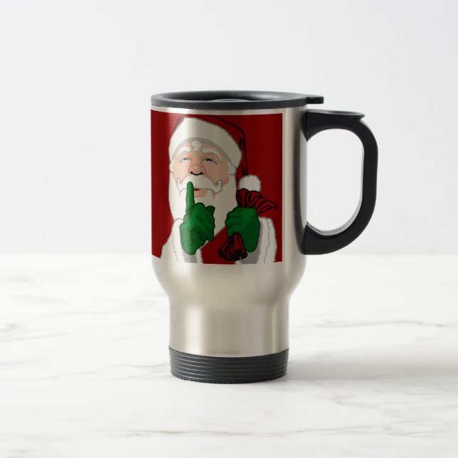 Père Noël Travel Mug Coffee Cup Festive Père Noël  (Droit)
